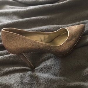 Gold, Rose gold Shimmer Heels Ivanka Trump
